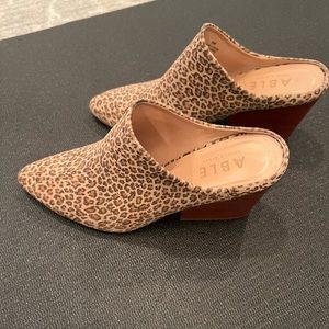 ABLE leather mules size 8